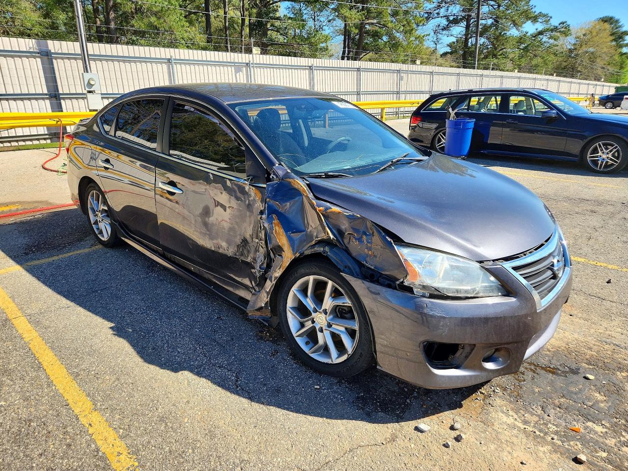 2013 Nissan Sentra S Серый vin: 3N1AB7AP0DL796845