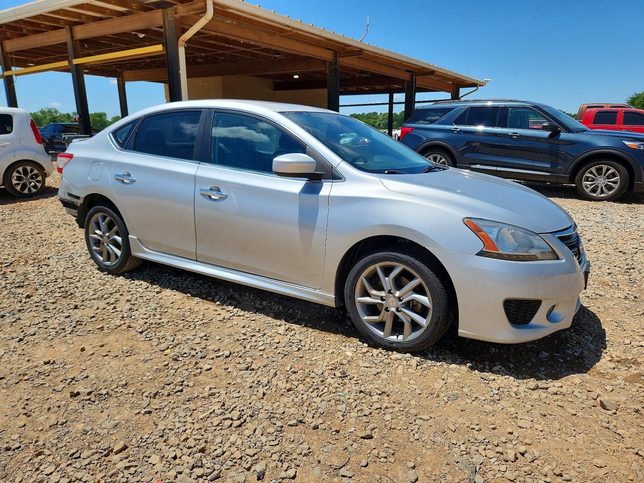 2013 Nissan Sentra S Серебряный vin: 3N1AB7AP0DL797557