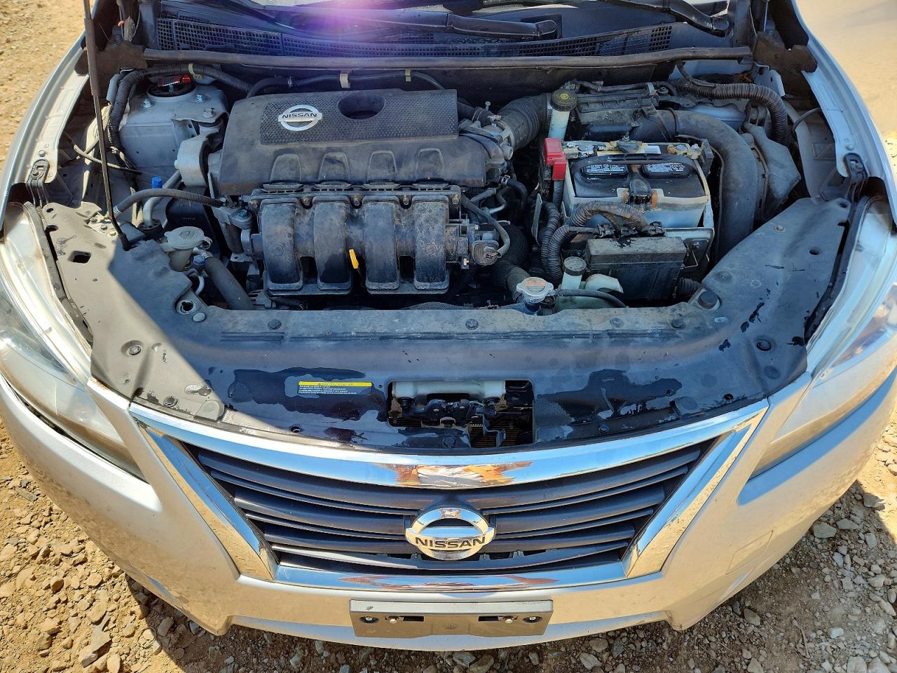 2013 Nissan Sentra S Серебряный vin: 3N1AB7AP0DL797557