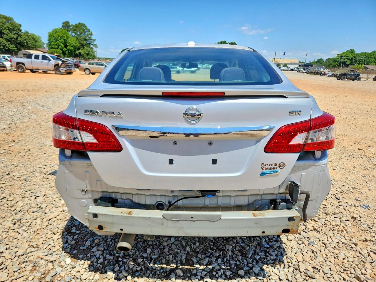 2013 Nissan Sentra S Серебряный vin: 3N1AB7AP0DL797557