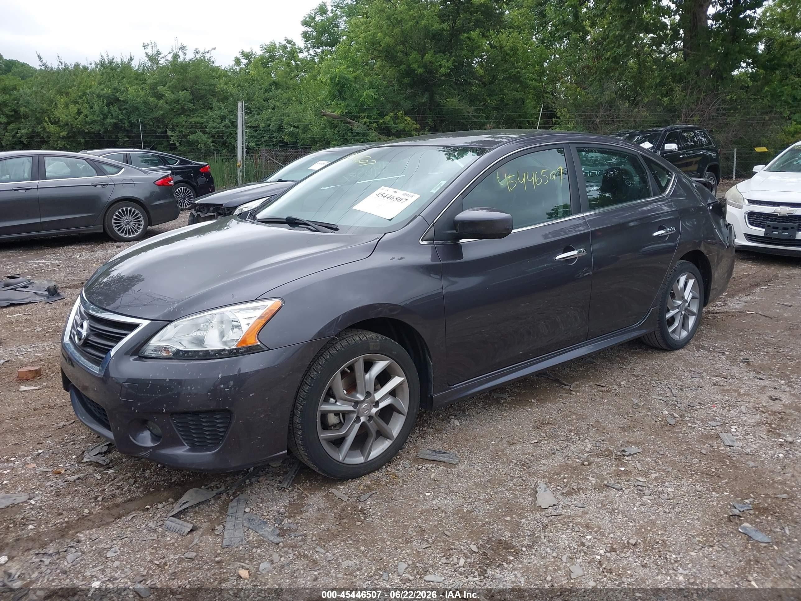 2013 Nissan Sentra Sr Gray vin: 3N1AB7AP0DL799440