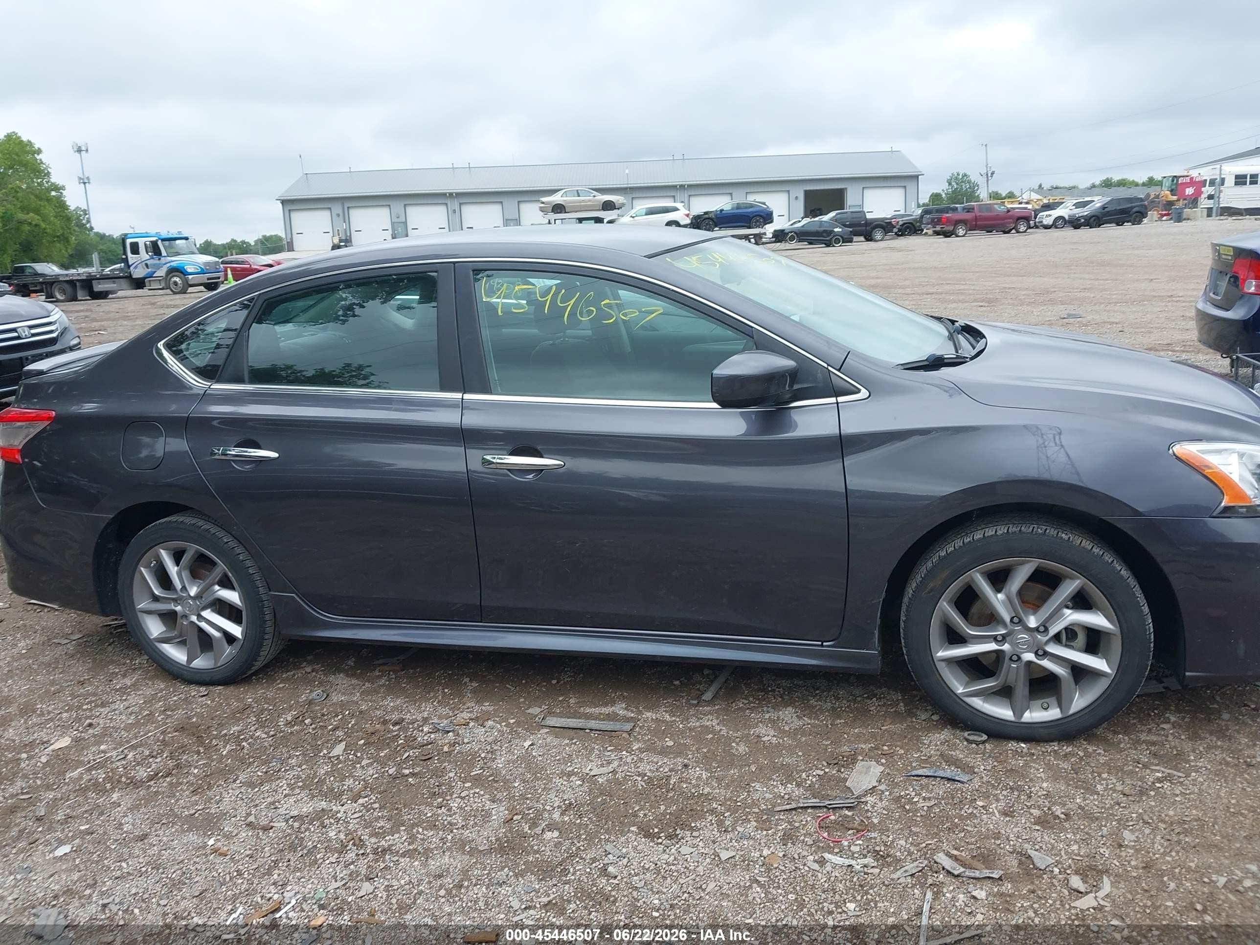 2013 Nissan Sentra Sr Gray vin: 3N1AB7AP0DL799440