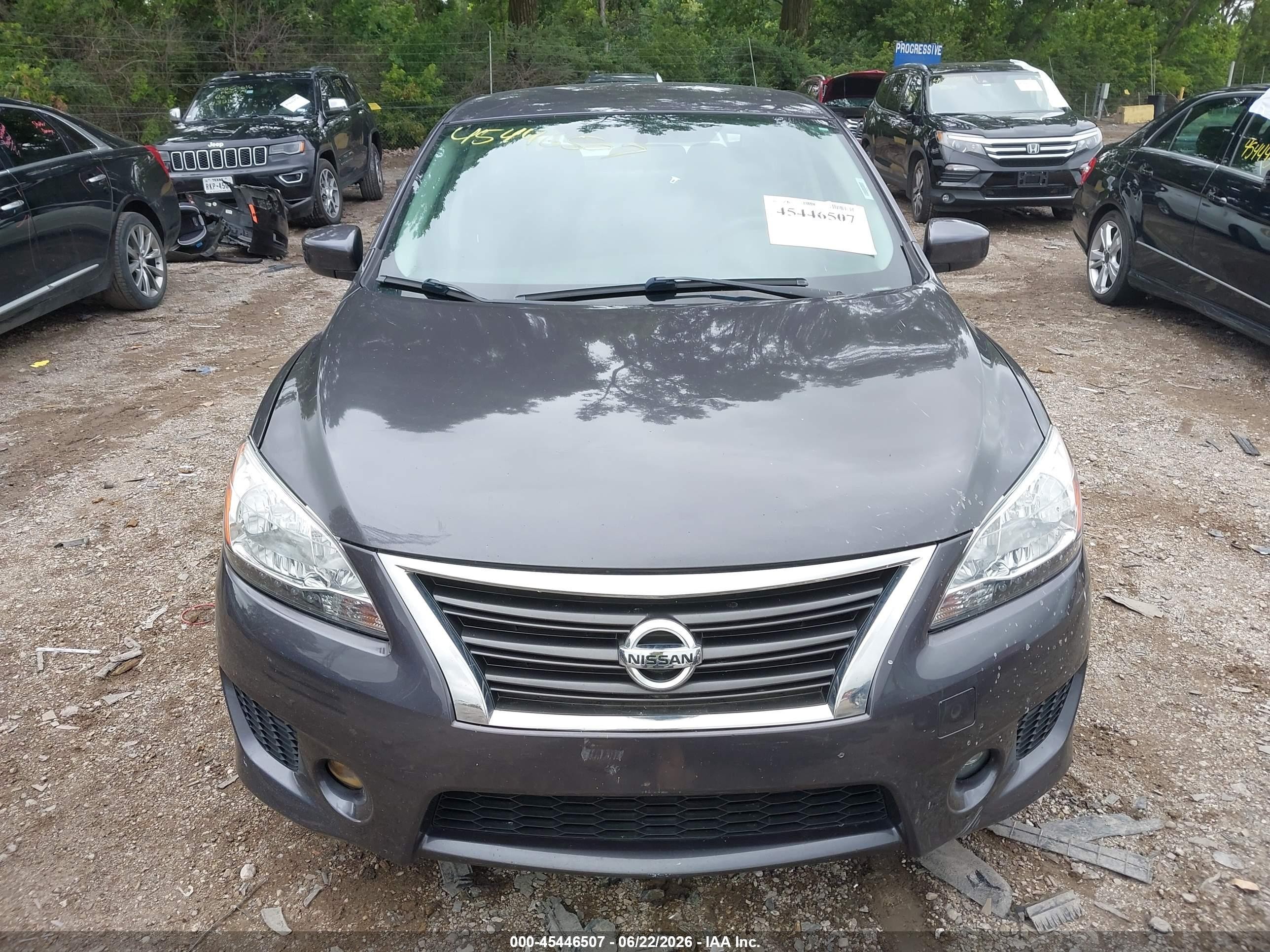 2013 Nissan Sentra Sr Gray vin: 3N1AB7AP0DL799440