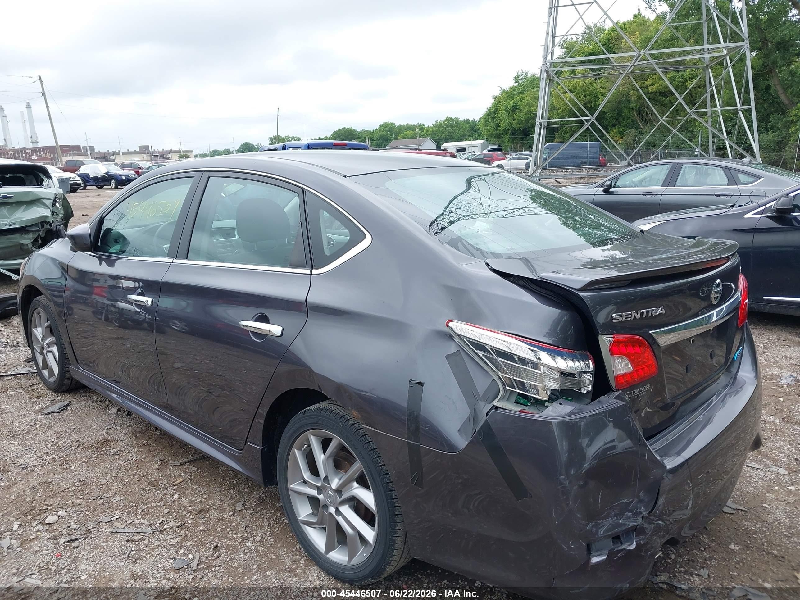 2013 Nissan Sentra Sr Gray vin: 3N1AB7AP0DL799440