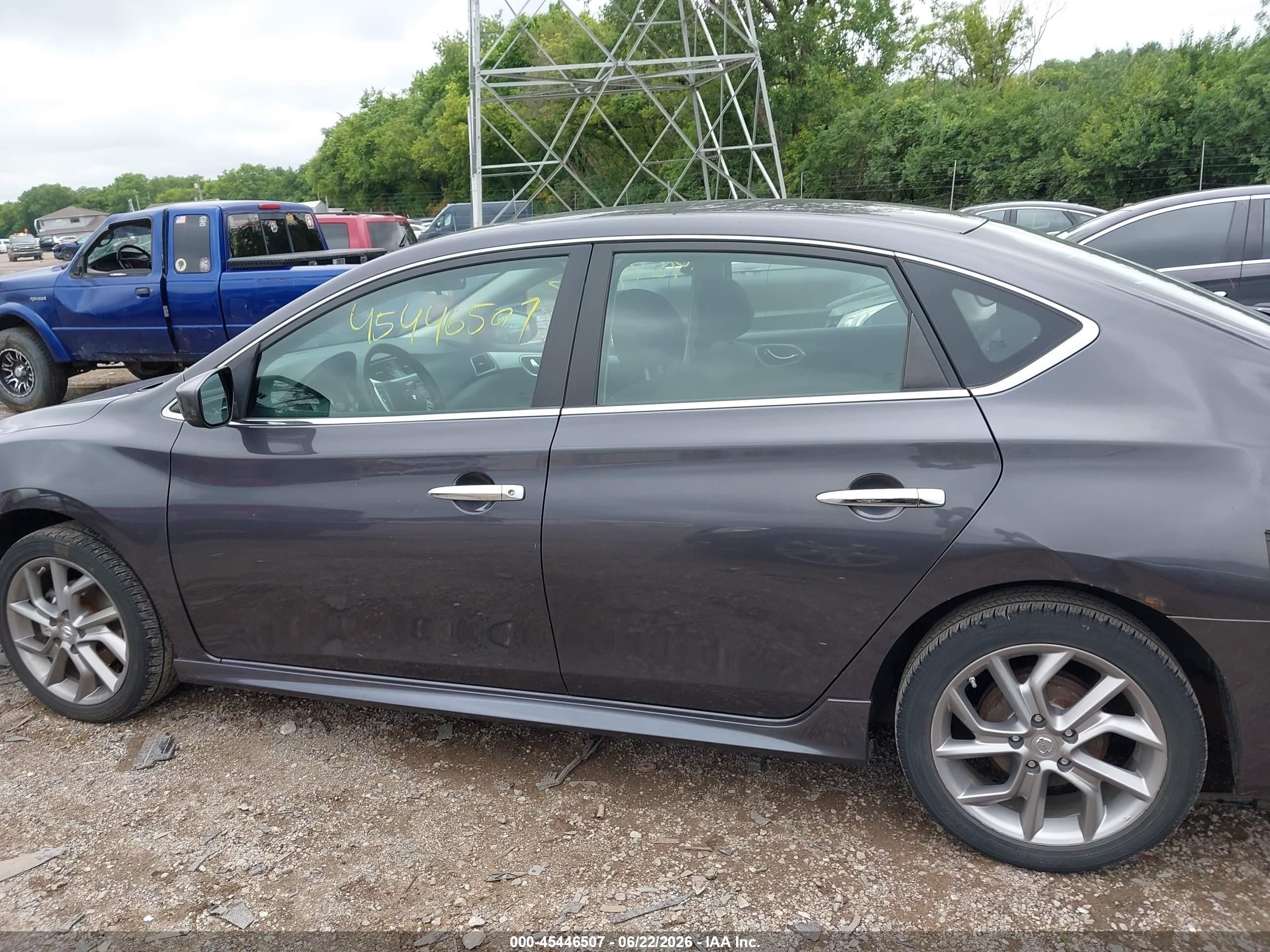 2013 Nissan Sentra Sr Gray vin: 3N1AB7AP0DL799440