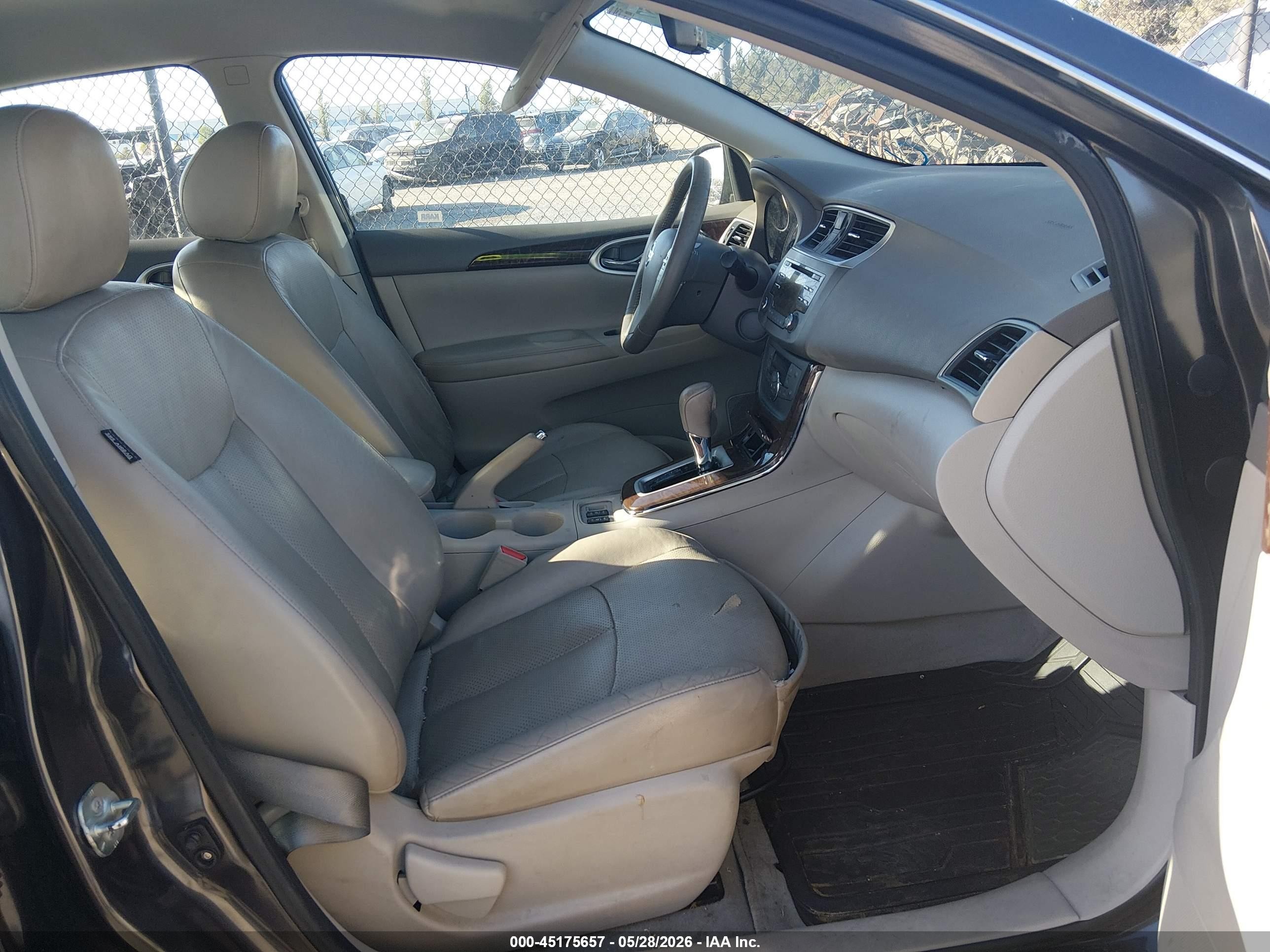 2014 Nissan Sentra Sl Серый vin: 3N1AB7AP0EL608195