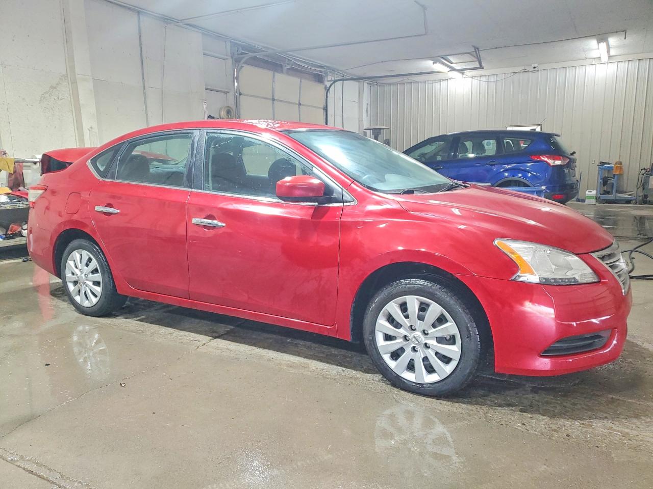 2014 Nissan Sentra Sv Red vin: 3N1AB7AP0EL609735