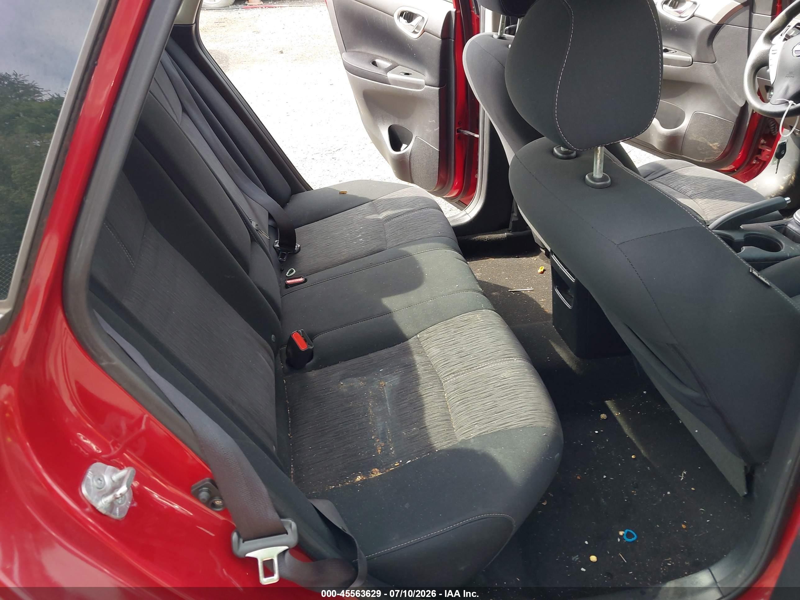 2014 Nissan Sentra Sv Red vin: 3N1AB7AP0EL614319