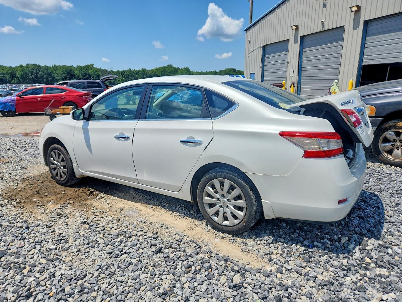 2014 Nissan Sentra Sv White vin: 3N1AB7AP0EL622954