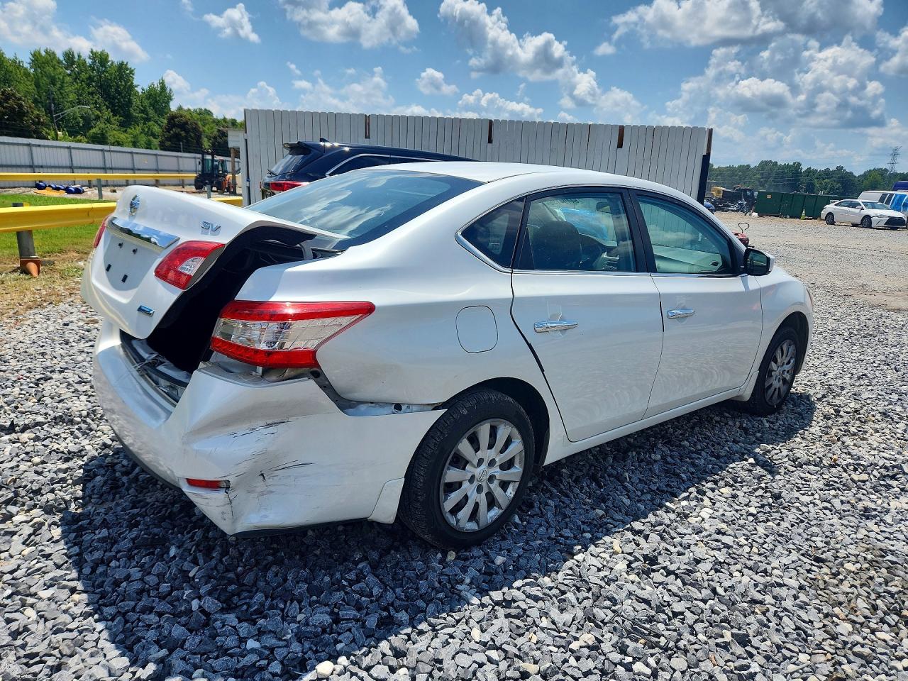 2014 Nissan Sentra Sv White vin: 3N1AB7AP0EL622954