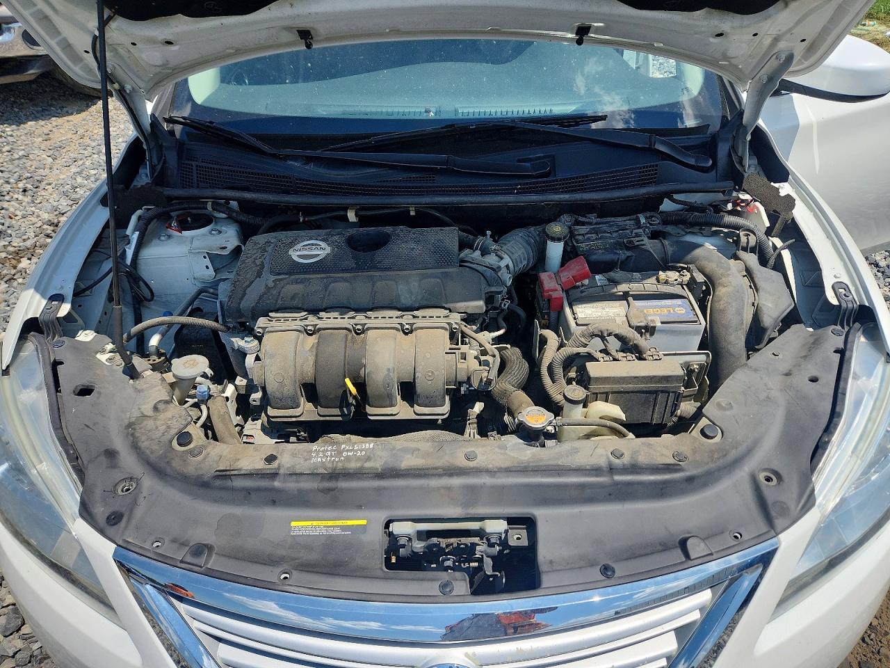2014 Nissan Sentra Sv White vin: 3N1AB7AP0EL622954