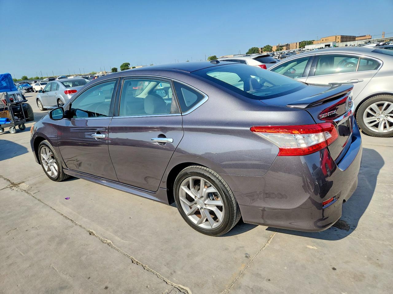 2014 Nissan Sentra Sr Gray vin: 3N1AB7AP0EL636210