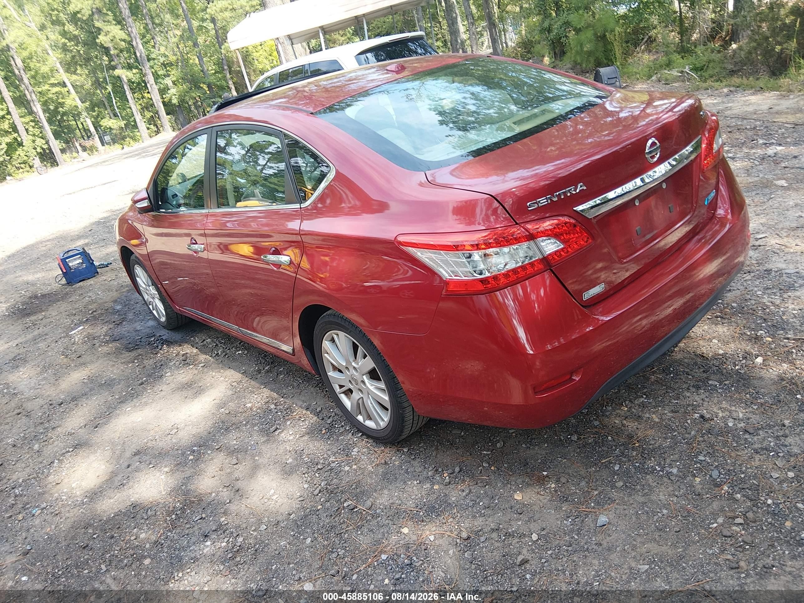 2014 Nissan Sentra Sl Красный vin: 3N1AB7AP0EL637440