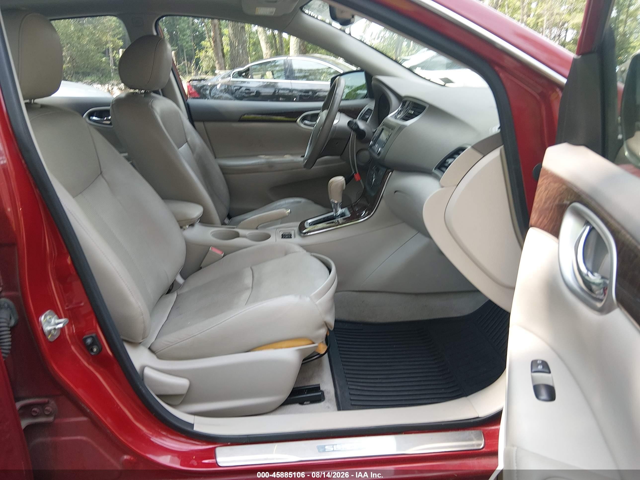 2014 Nissan Sentra Sl Красный vin: 3N1AB7AP0EL637440