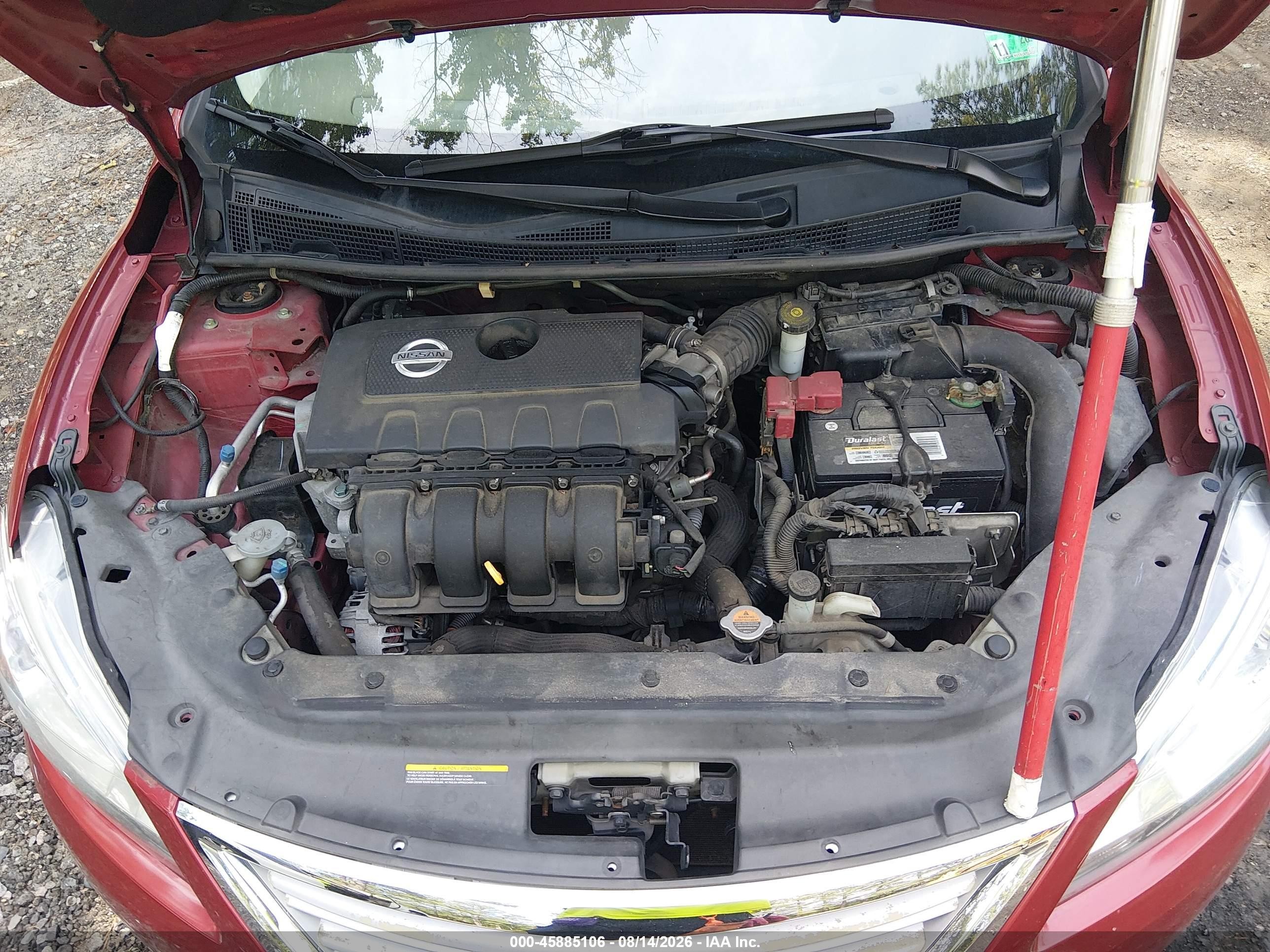 2014 Nissan Sentra Sl Красный vin: 3N1AB7AP0EL637440