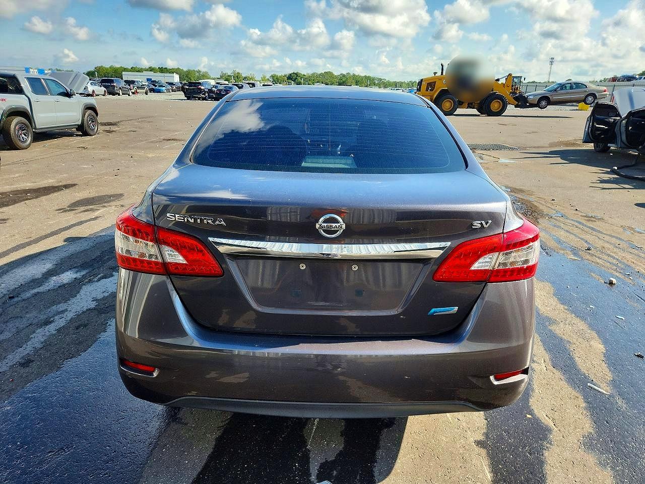 2014 Nissan Sentra Sv Серый vin: 3N1AB7AP0EL656263