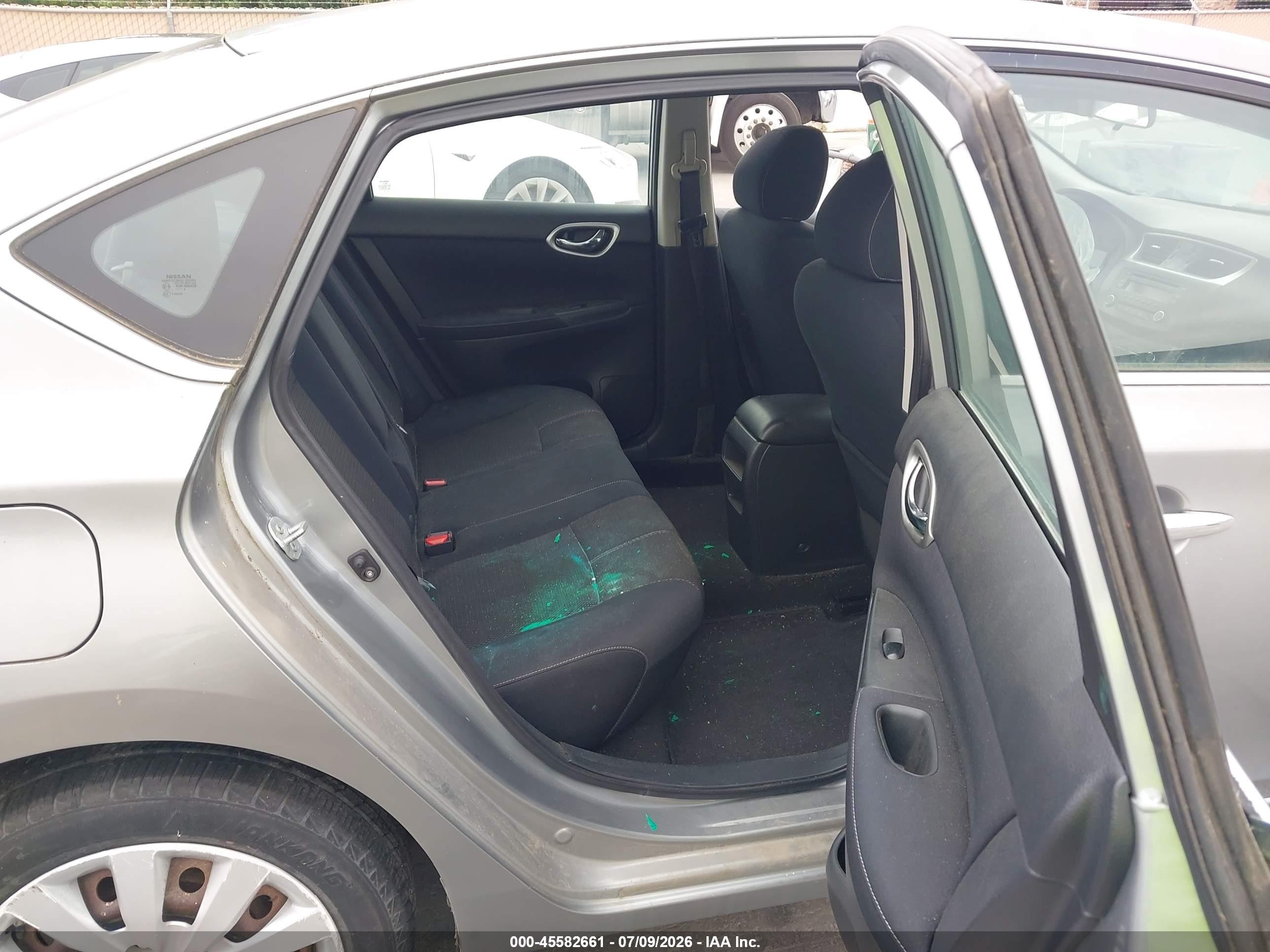 2014 Nissan Sentra S Silver vin: 3N1AB7AP0EL658059