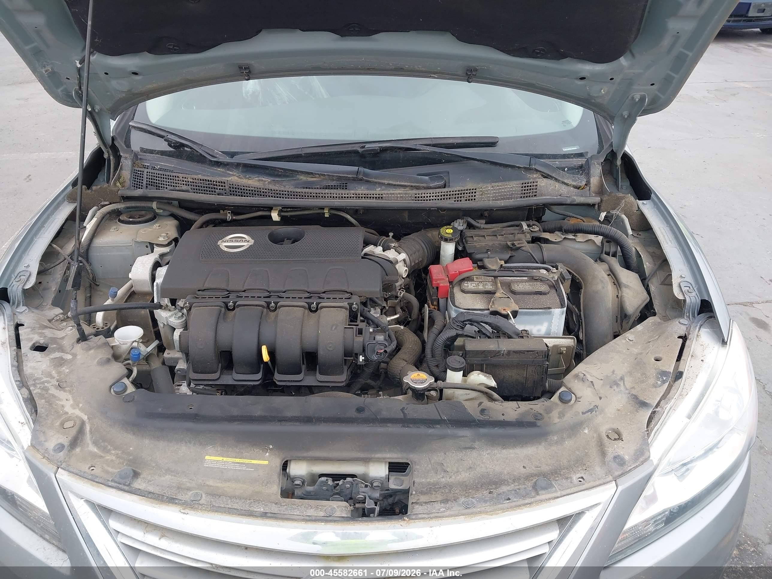 2014 Nissan Sentra S Silver vin: 3N1AB7AP0EL658059