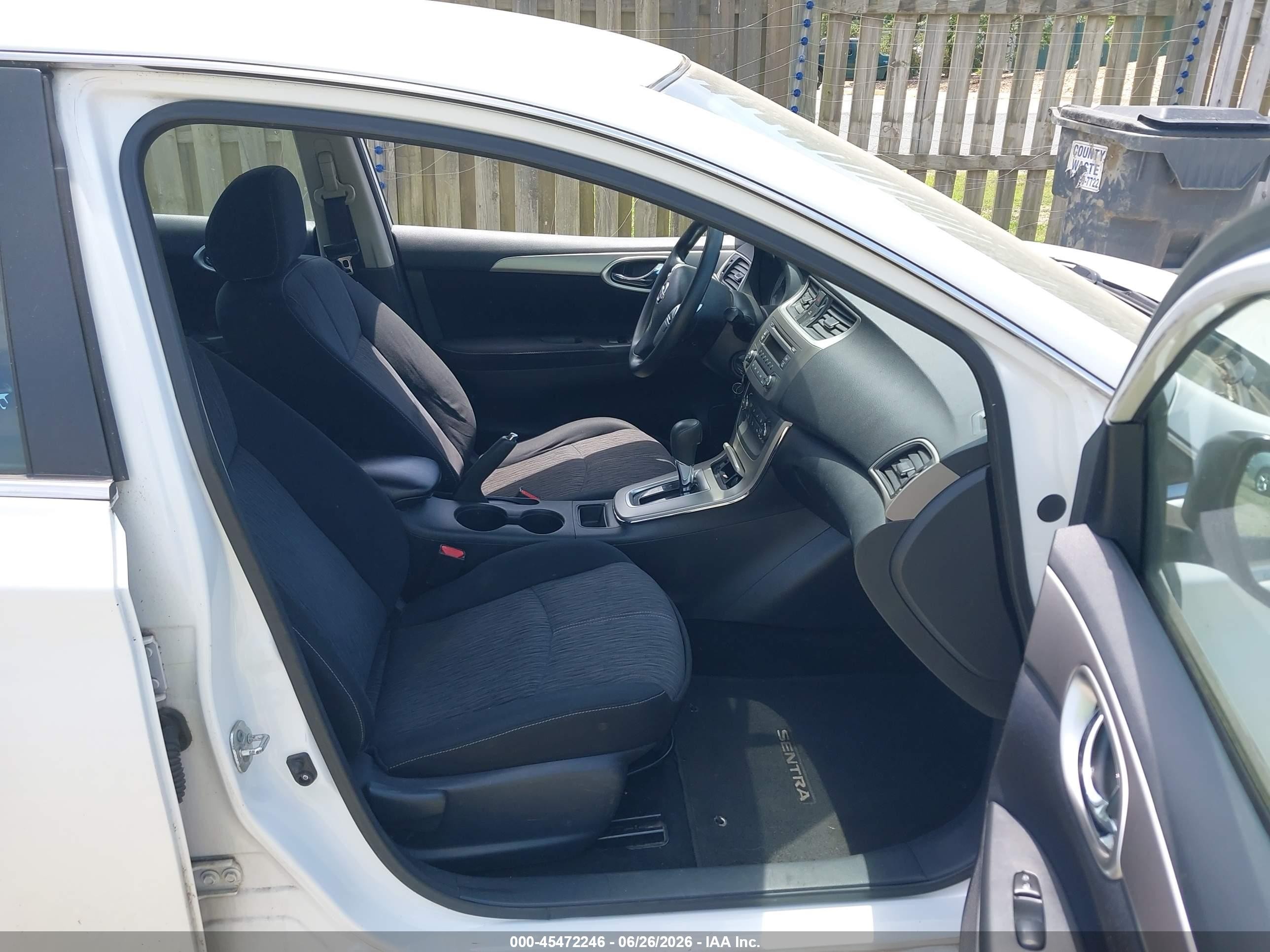 2014 Nissan Sentra Sv White vin: 3N1AB7AP0EL663150
