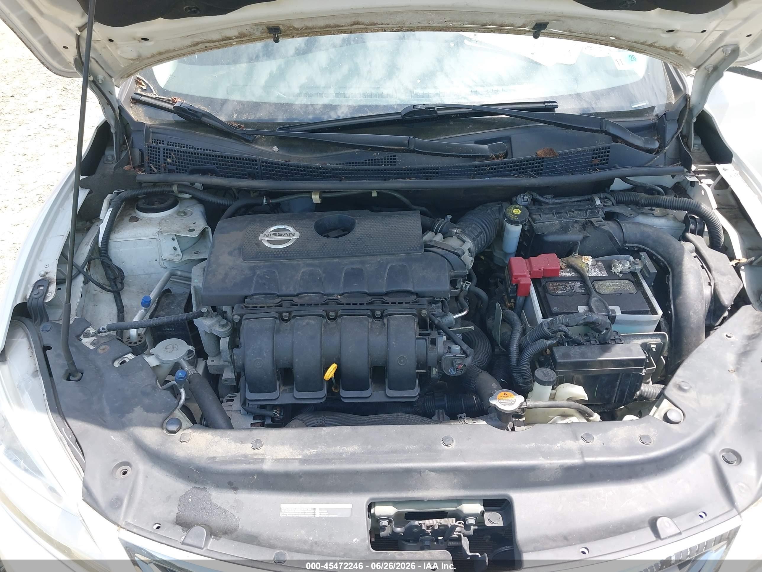 2014 Nissan Sentra Sv White vin: 3N1AB7AP0EL663150