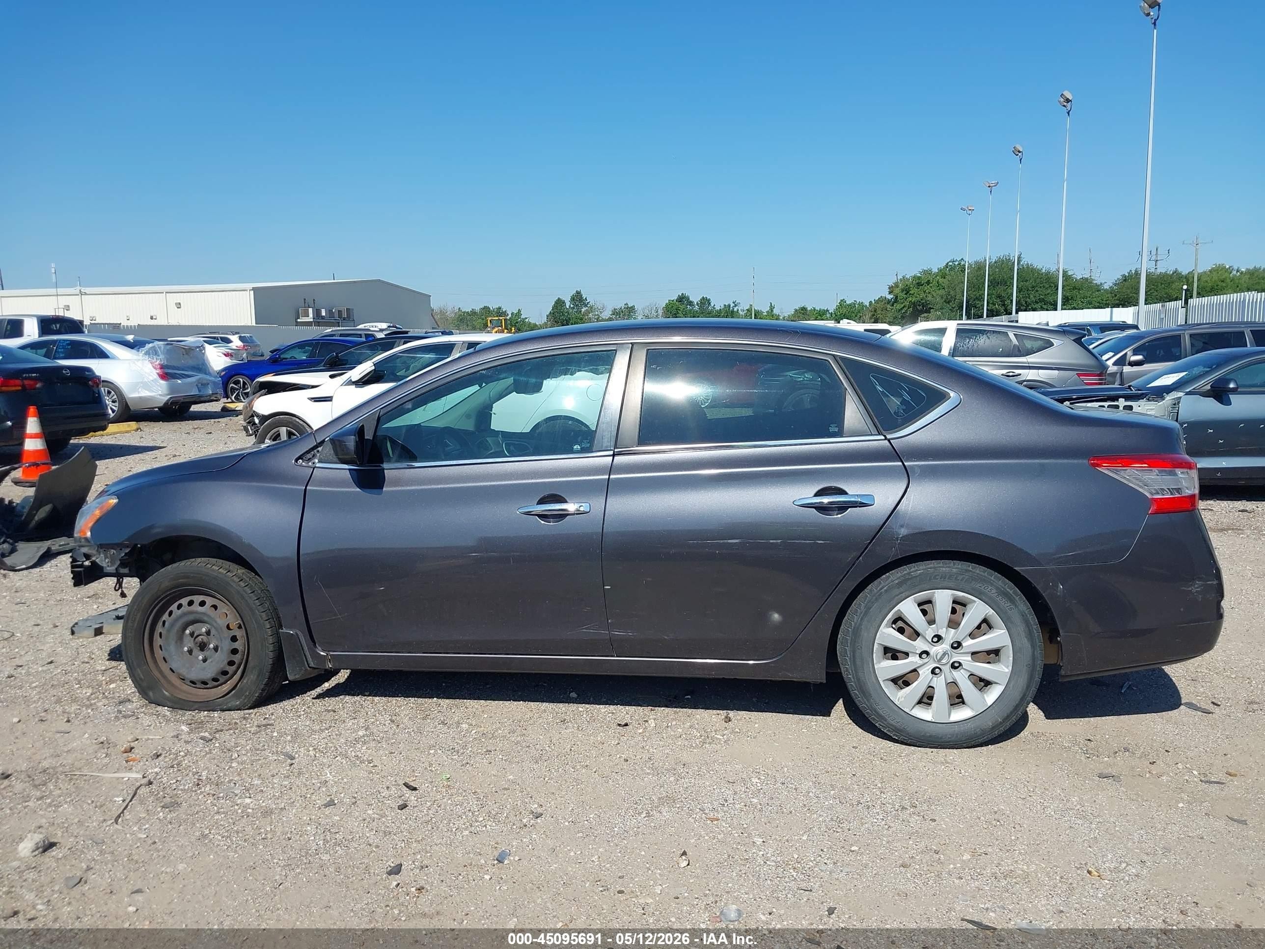 2014 Nissan Sentra Fe+ S/fe+ Sv/s/sl/sr/sv Gray vin: 3N1AB7AP0EL666484