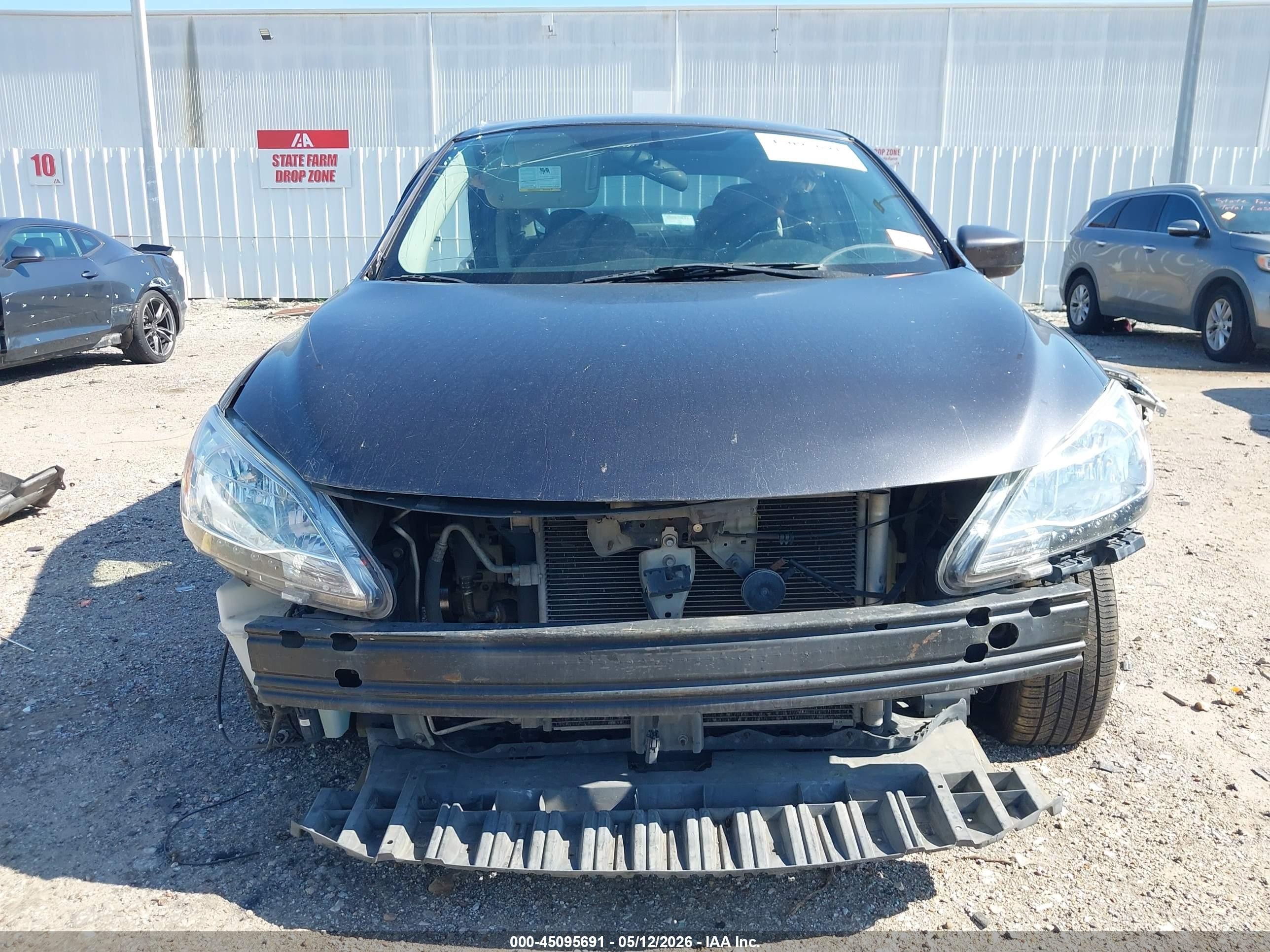 2014 Nissan Sentra Fe+ S/fe+ Sv/s/sl/sr/sv Gray vin: 3N1AB7AP0EL666484