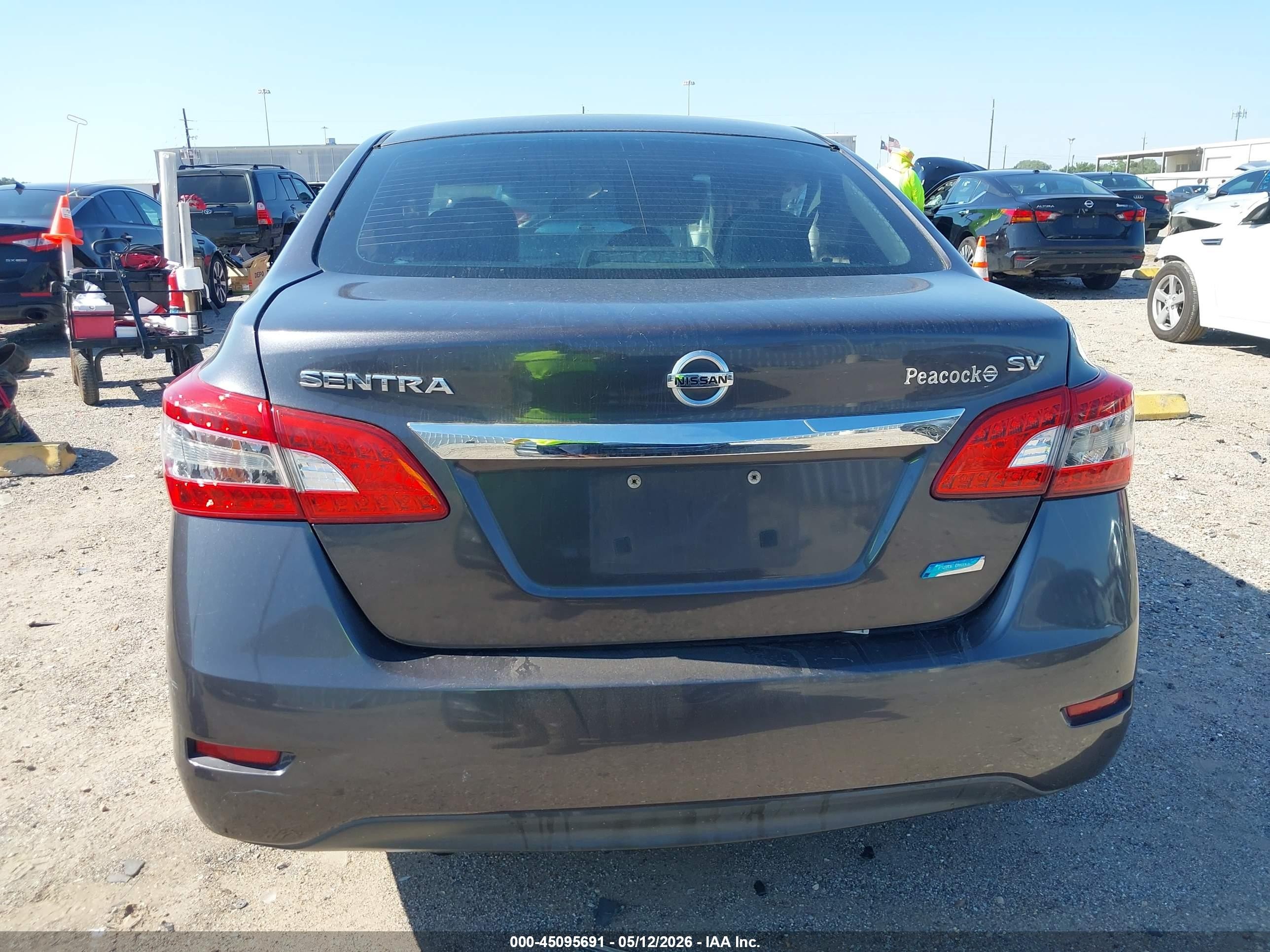 2014 Nissan Sentra Fe+ S/fe+ Sv/s/sl/sr/sv Gray vin: 3N1AB7AP0EL666484