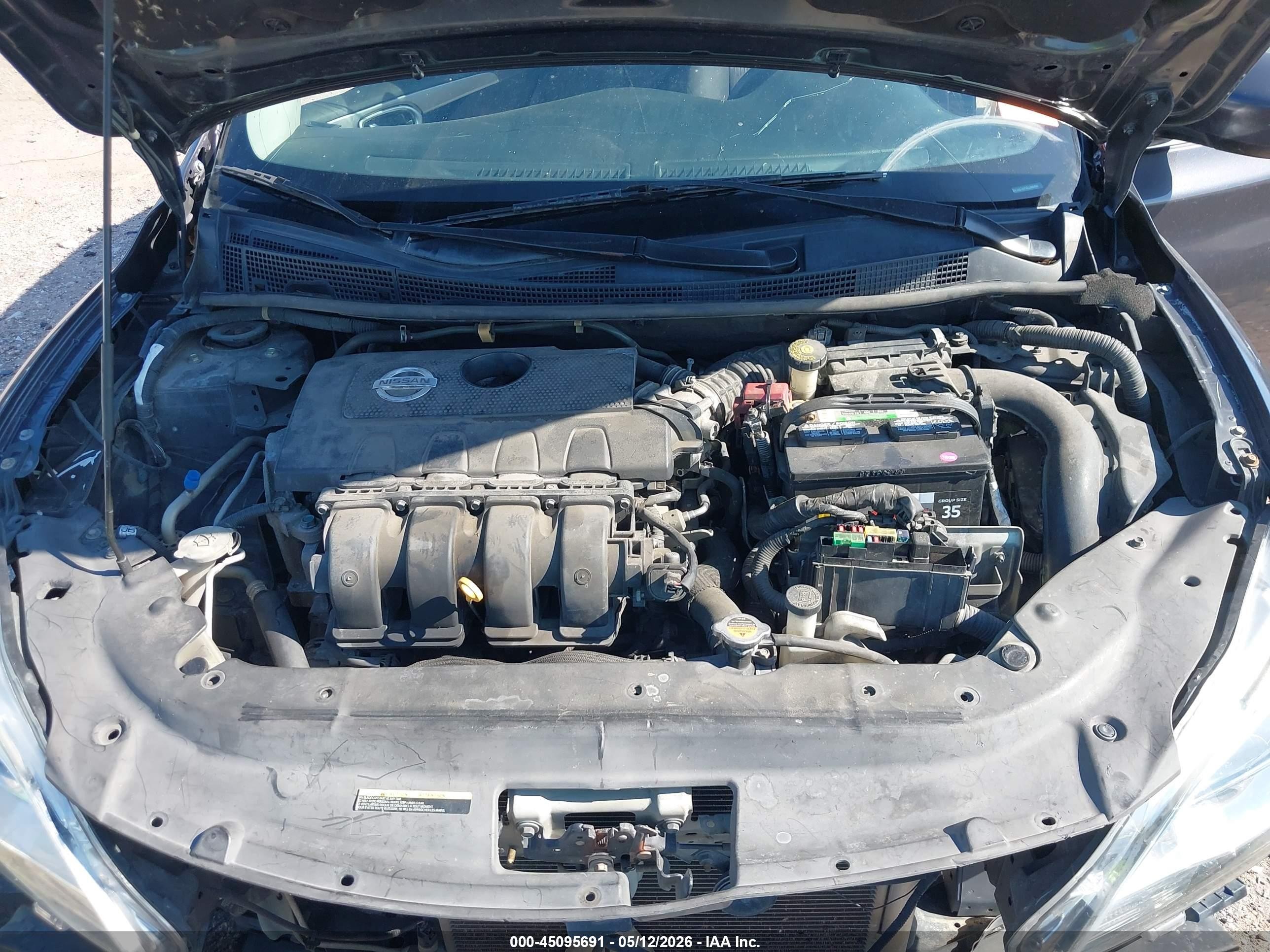 2014 Nissan Sentra Fe+ S/fe+ Sv/s/sl/sr/sv Gray vin: 3N1AB7AP0EL666484