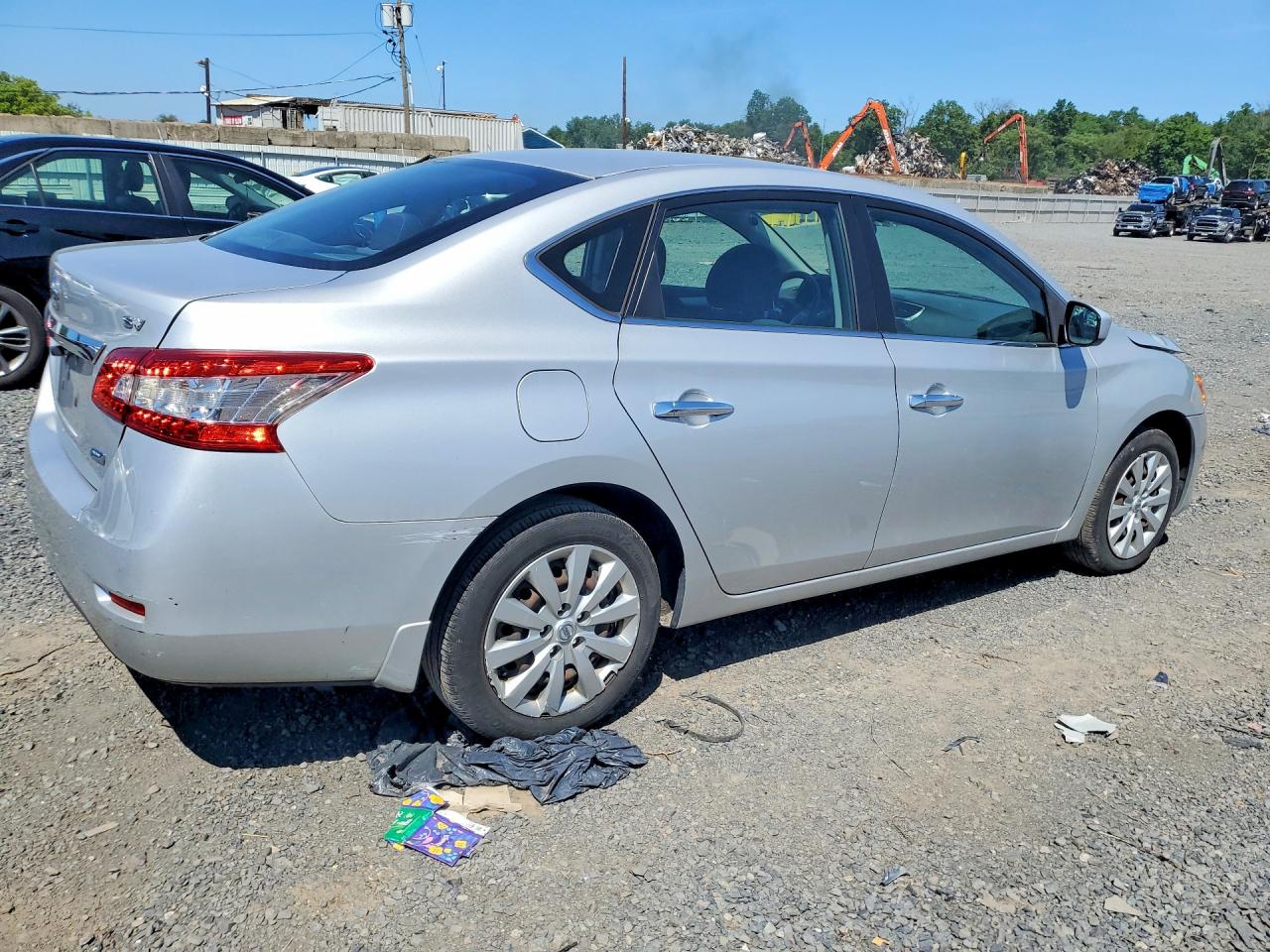 2014 Nissan Sentra Sv Silver vin: 3N1AB7AP0EL667652