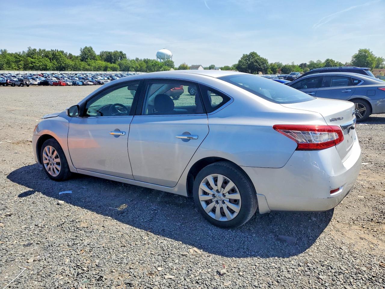 2014 Nissan Sentra Sv Silver vin: 3N1AB7AP0EL667652
