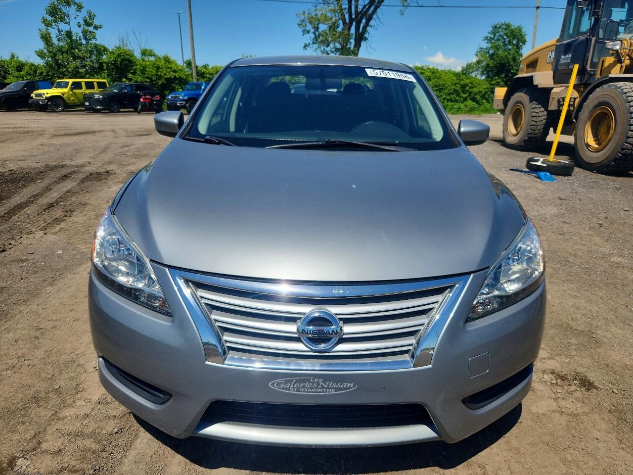 2014 Nissan Sentra S Silver vin: 3N1AB7AP0EL672219