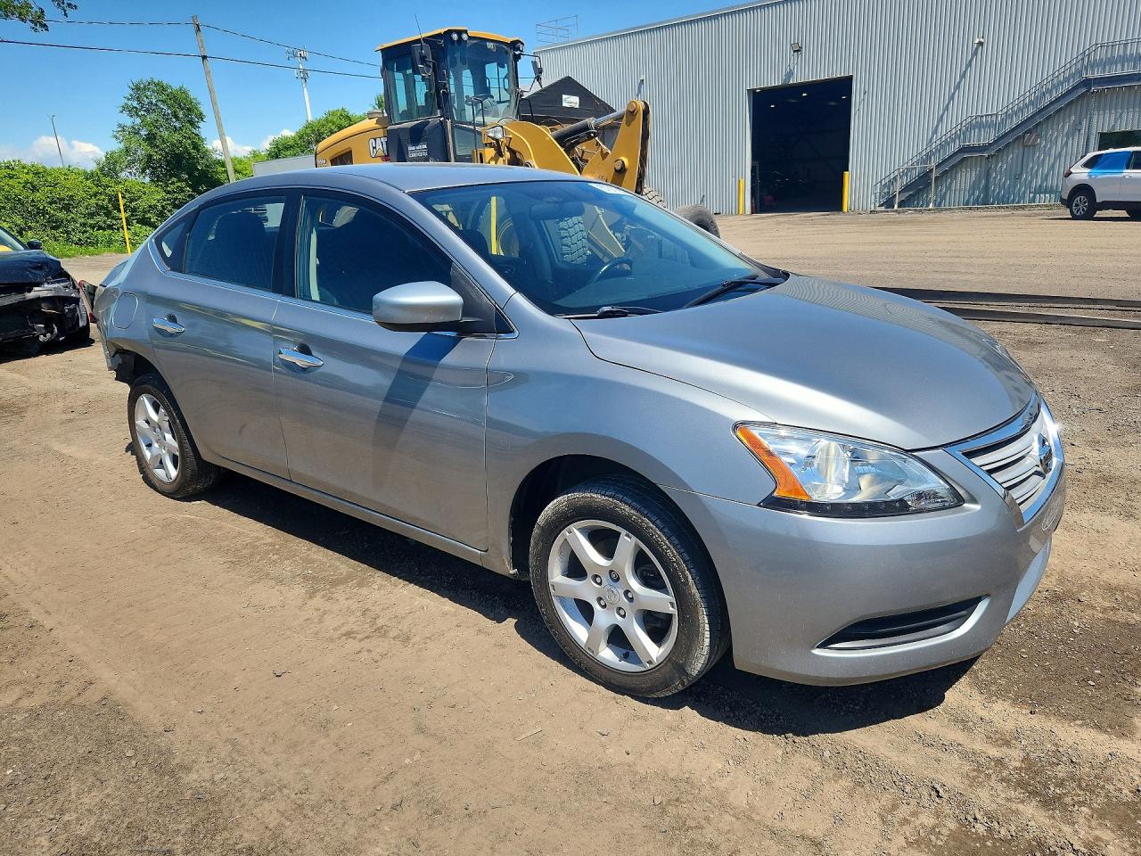 2014 Nissan Sentra S Silver vin: 3N1AB7AP0EL672219