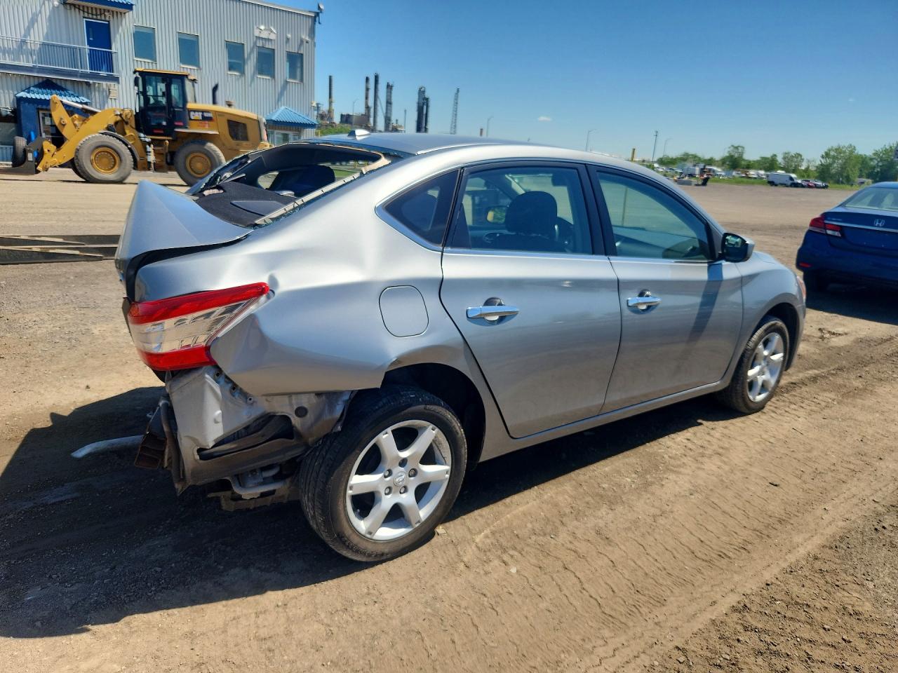 2014 Nissan Sentra S Silver vin: 3N1AB7AP0EL672219