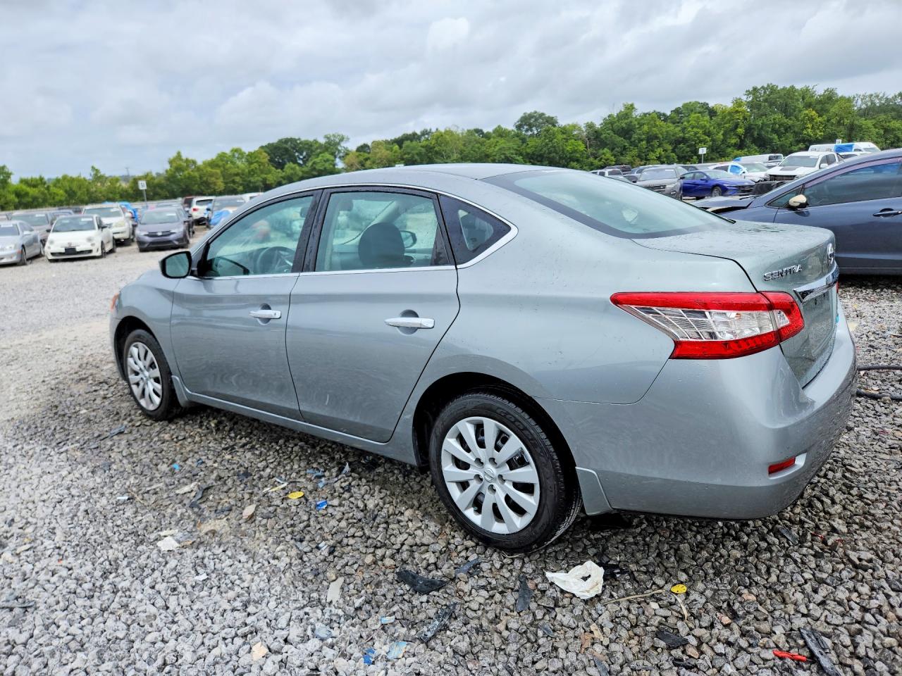 2014 Nissan Sentra Sv Gray vin: 3N1AB7AP0EL676383