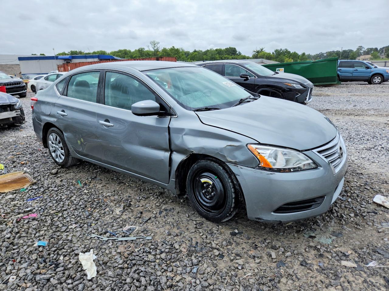 2014 Nissan Sentra Sv Gray vin: 3N1AB7AP0EL676383