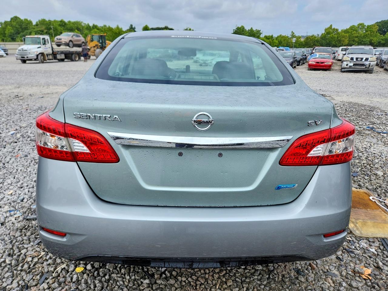 2014 Nissan Sentra Sv Gray vin: 3N1AB7AP0EL676383