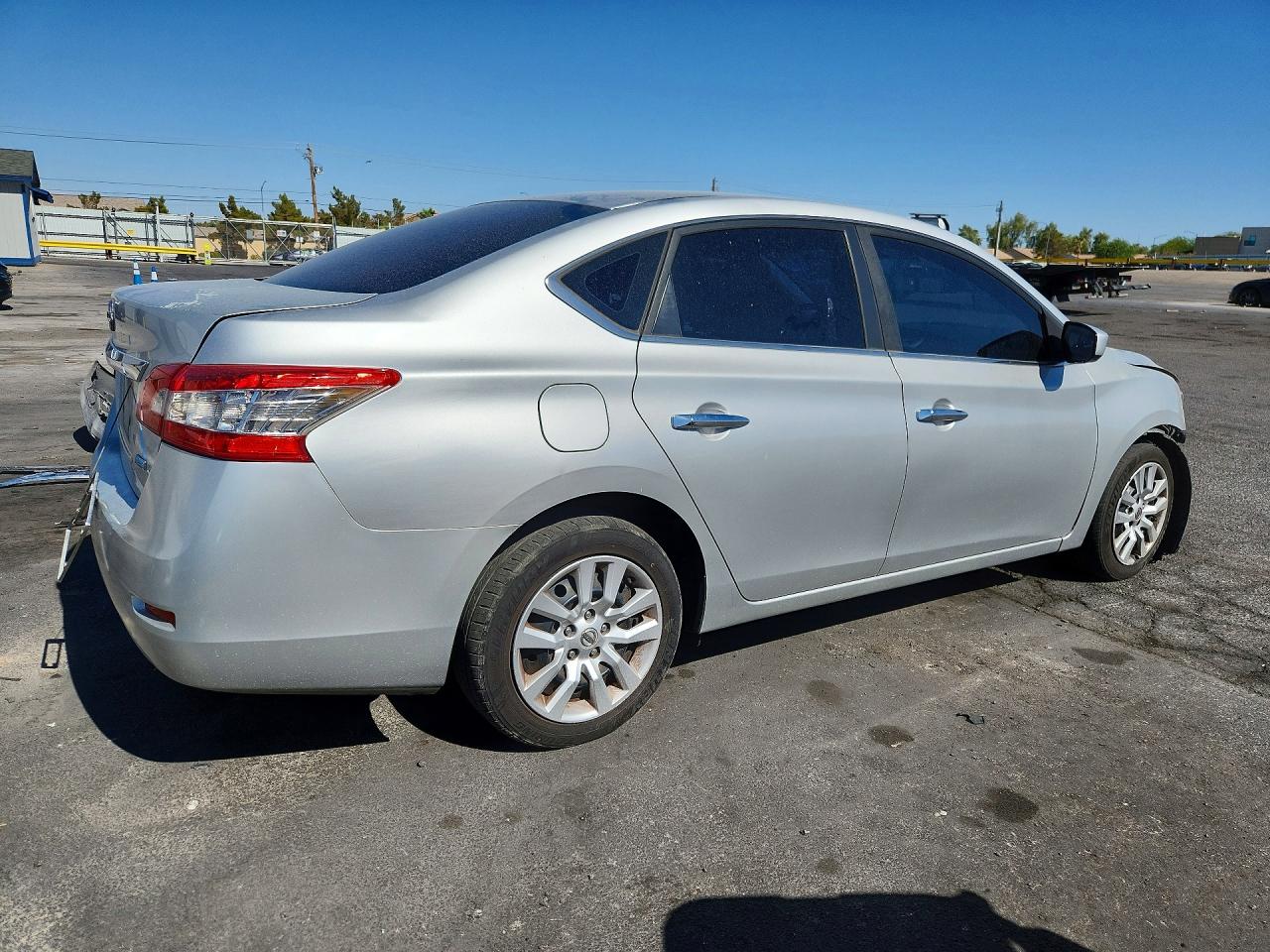 2014 Nissan Sentra S Silver vin: 3N1AB7AP0EL680353