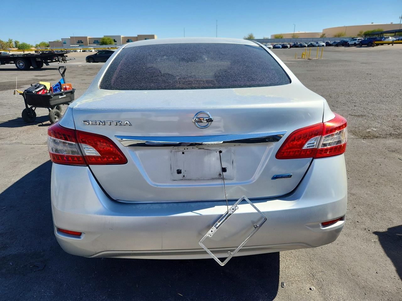 2014 Nissan Sentra S Silver vin: 3N1AB7AP0EL680353