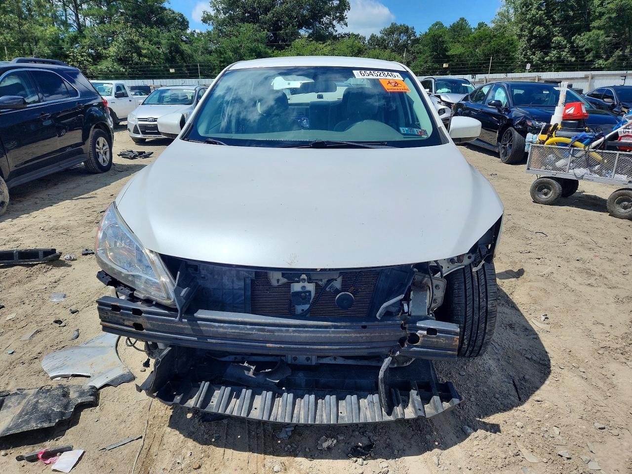 2014 Nissan Sentra White vin: 3N1AB7AP0EL690817