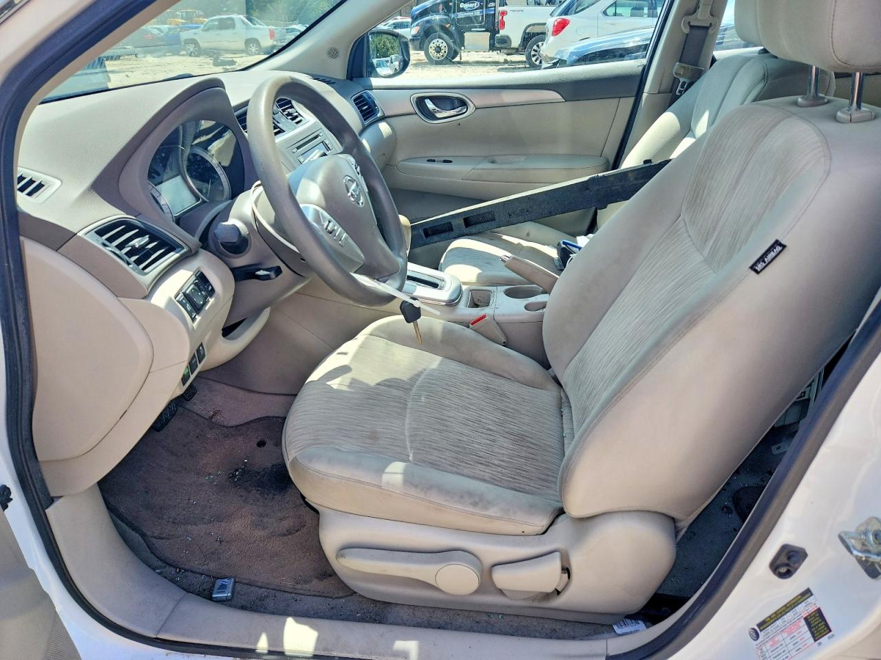 2014 Nissan Sentra White vin: 3N1AB7AP0EL690817
