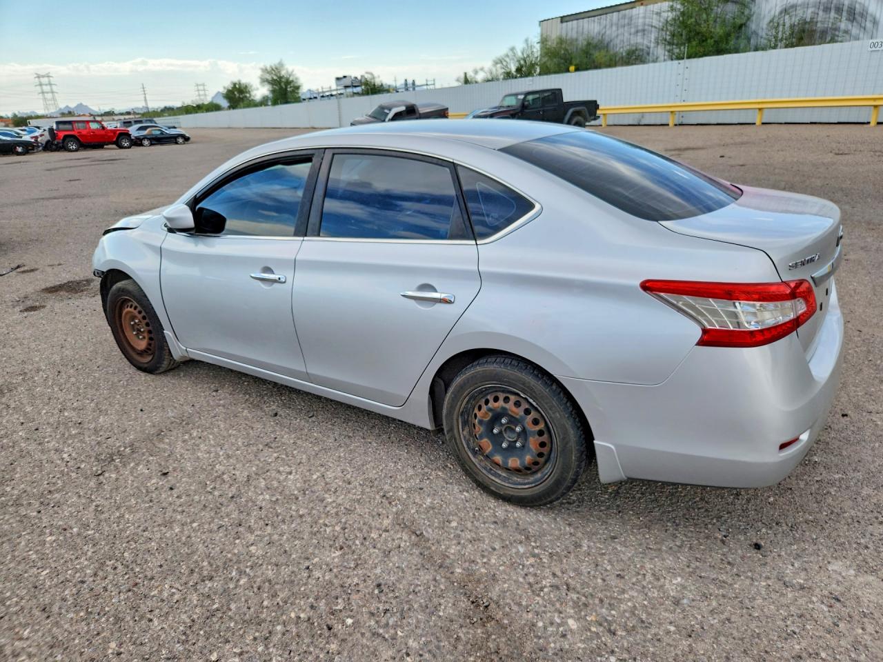 2014 Nissan Sentra Sv Silver vin: 3N1AB7AP0EL693961