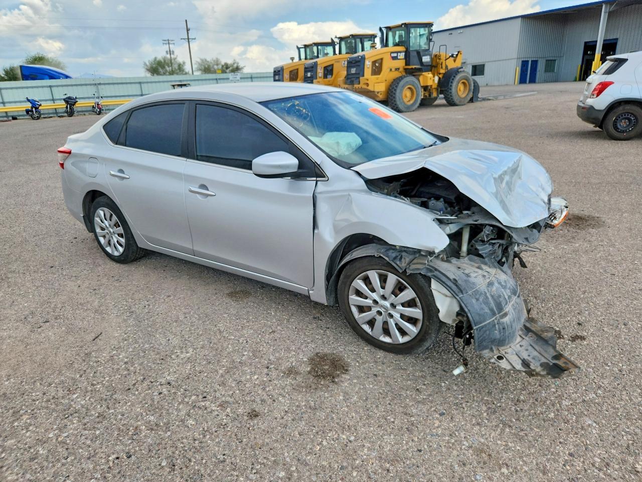 2014 Nissan Sentra Sv Silver vin: 3N1AB7AP0EL693961