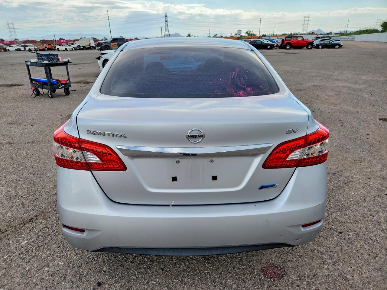 2014 Nissan Sentra Sv Silver vin: 3N1AB7AP0EL693961