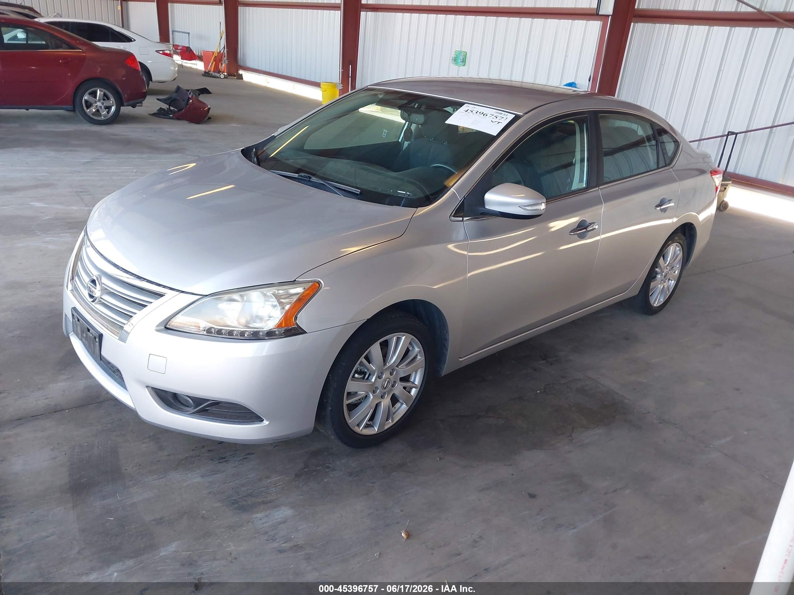 2014 Nissan Sentra Sl Silver vin: 3N1AB7AP0EY203876
