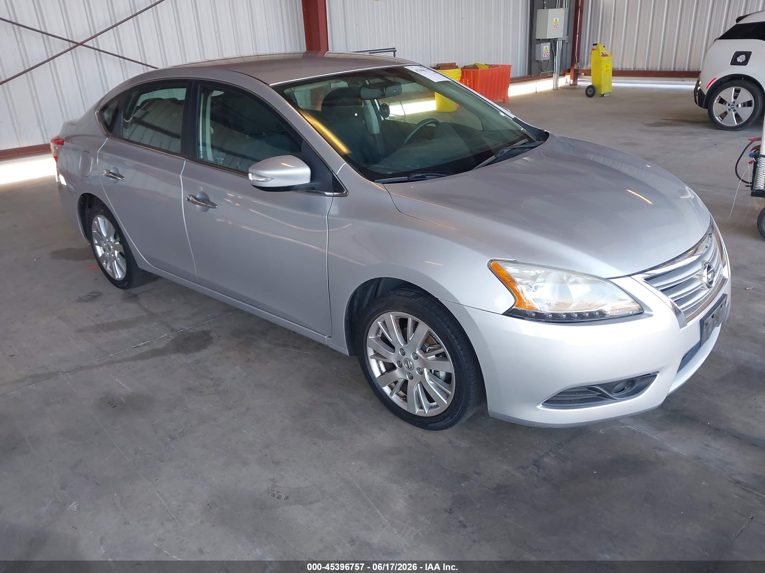 2014 Nissan Sentra Sl Silver vin: 3N1AB7AP0EY203876