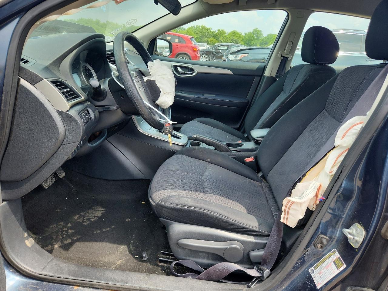 2014 Nissan Sentra Sv Blue vin: 3N1AB7AP0EY209385