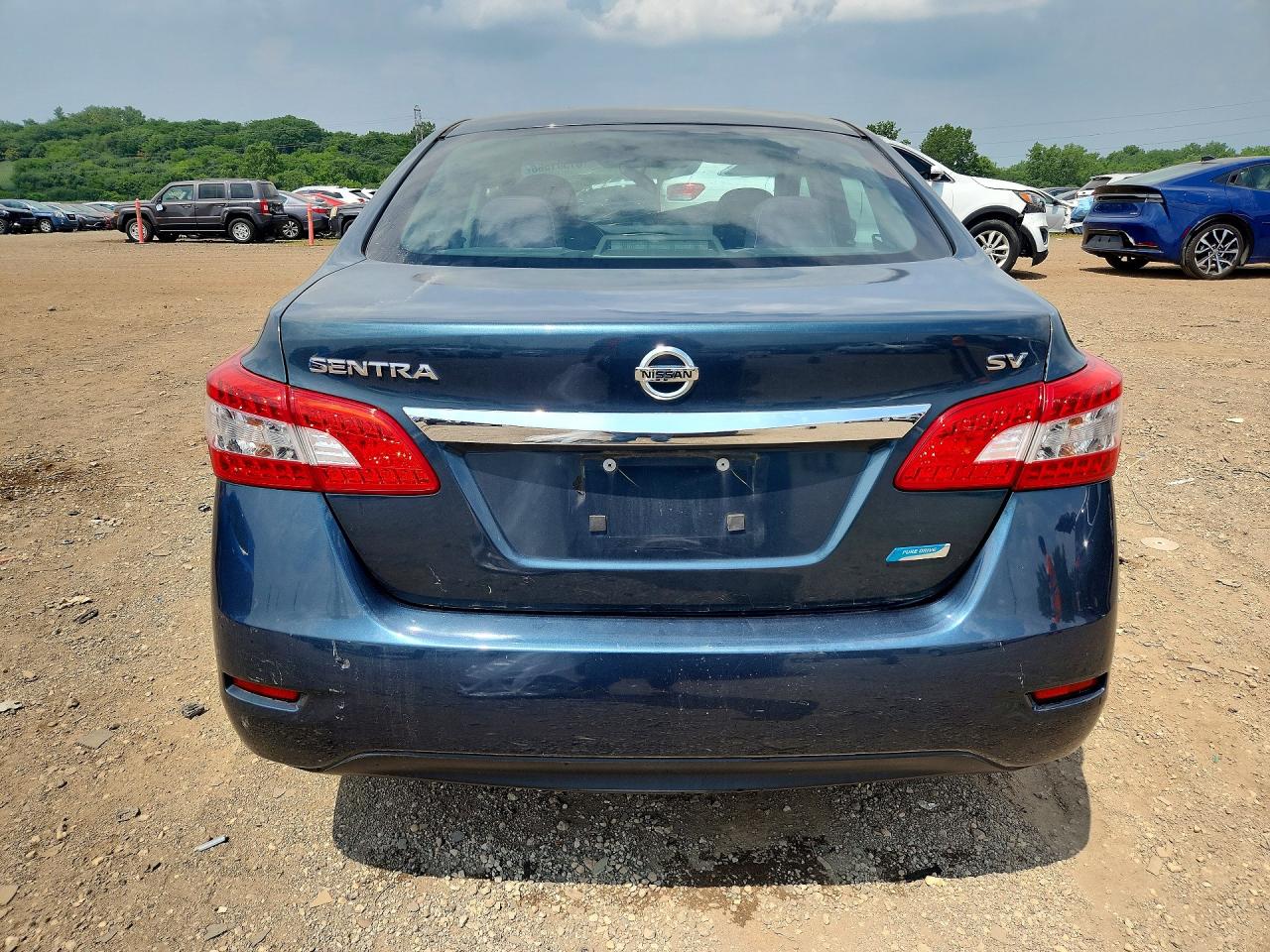 2014 Nissan Sentra Sv Blue vin: 3N1AB7AP0EY209385