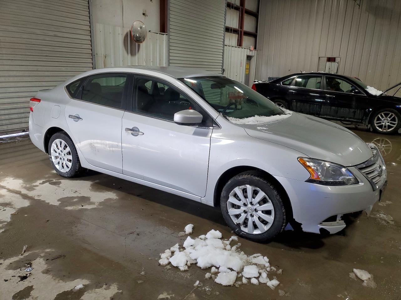 2014 Nissan Sentra S Silver vin: 3N1AB7AP0EY213985