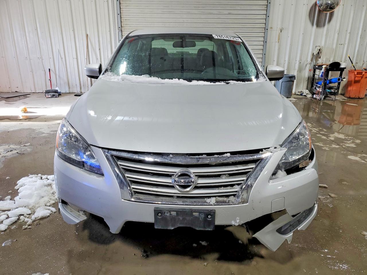 2014 Nissan Sentra S Silver vin: 3N1AB7AP0EY213985