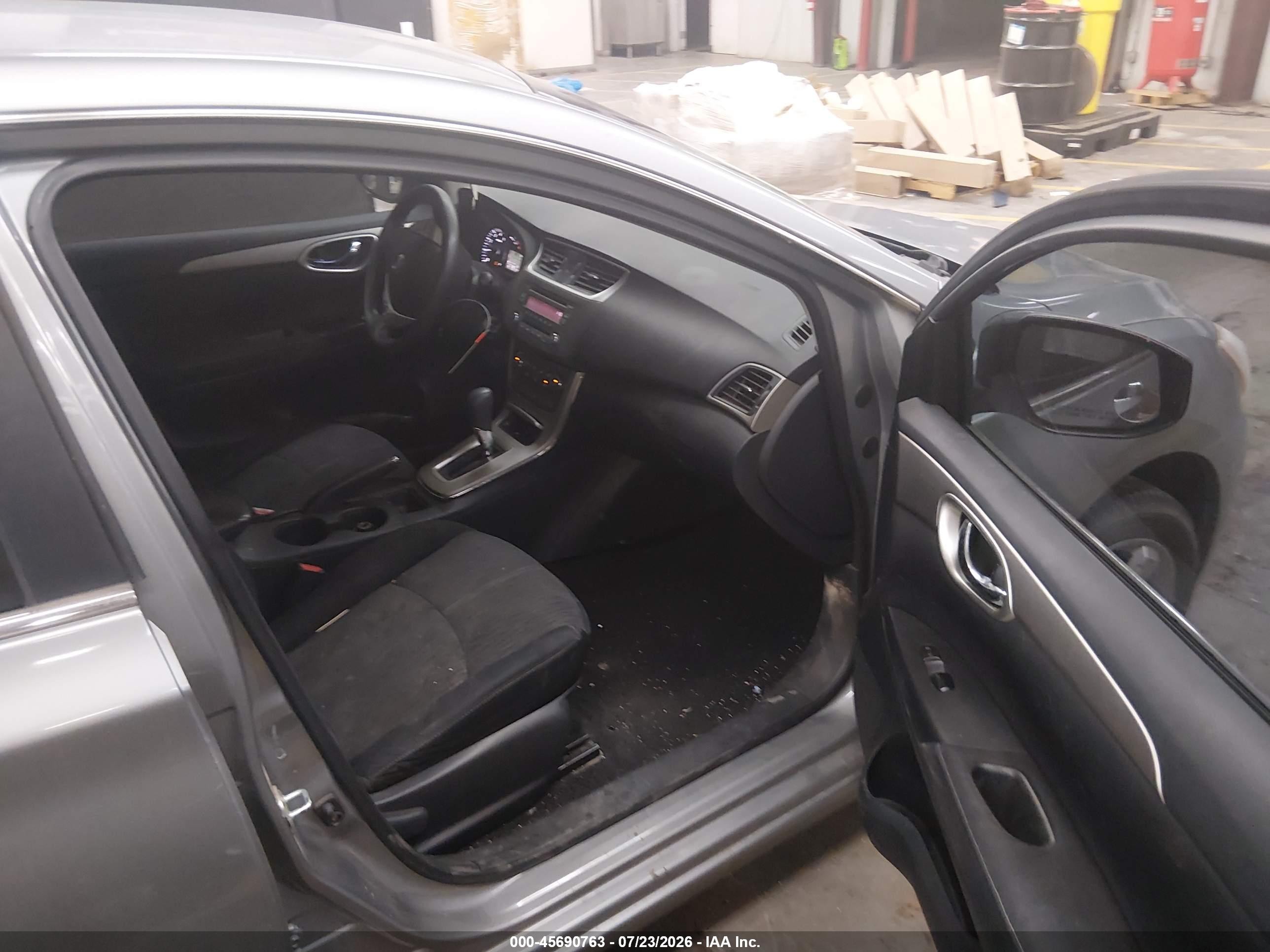 2014 Nissan Sentra Sv Gray vin: 3N1AB7AP0EY219611